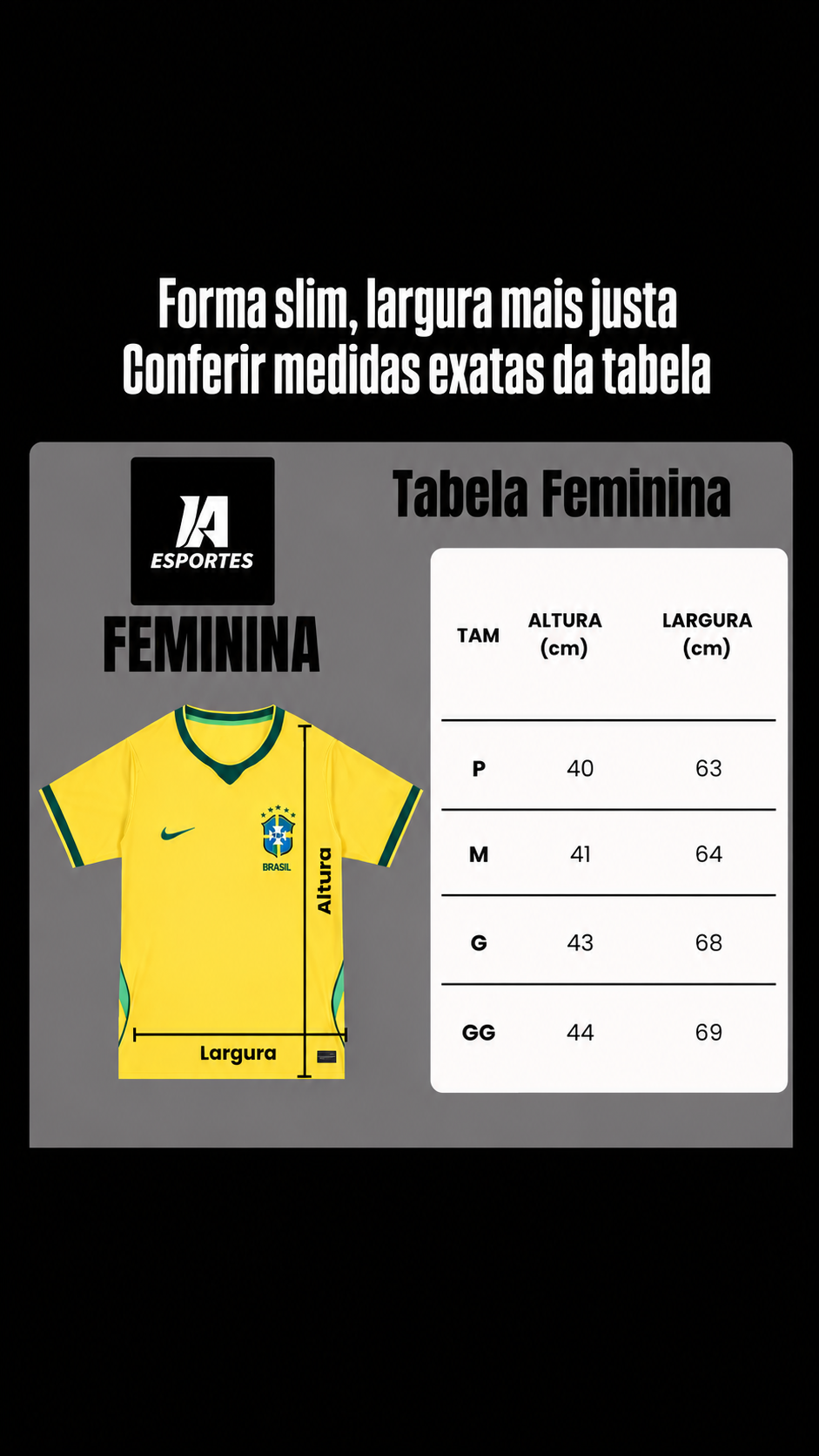 Camisa Seleção Brasileira 2026 Feminina - Pronta Entrega