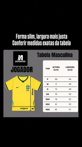 Camisa Brasil Home 26/27 Nike Jogador Masculina - ARTE NEYMAR - Pronta Entrega (SÓ ESCOLHER NOME)