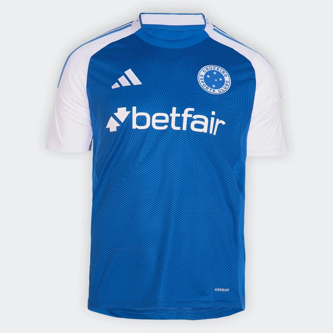 Camisa Cruzeiro I 25/26 Torcedor Adidas Masculina - Azul - Pronta Entrega