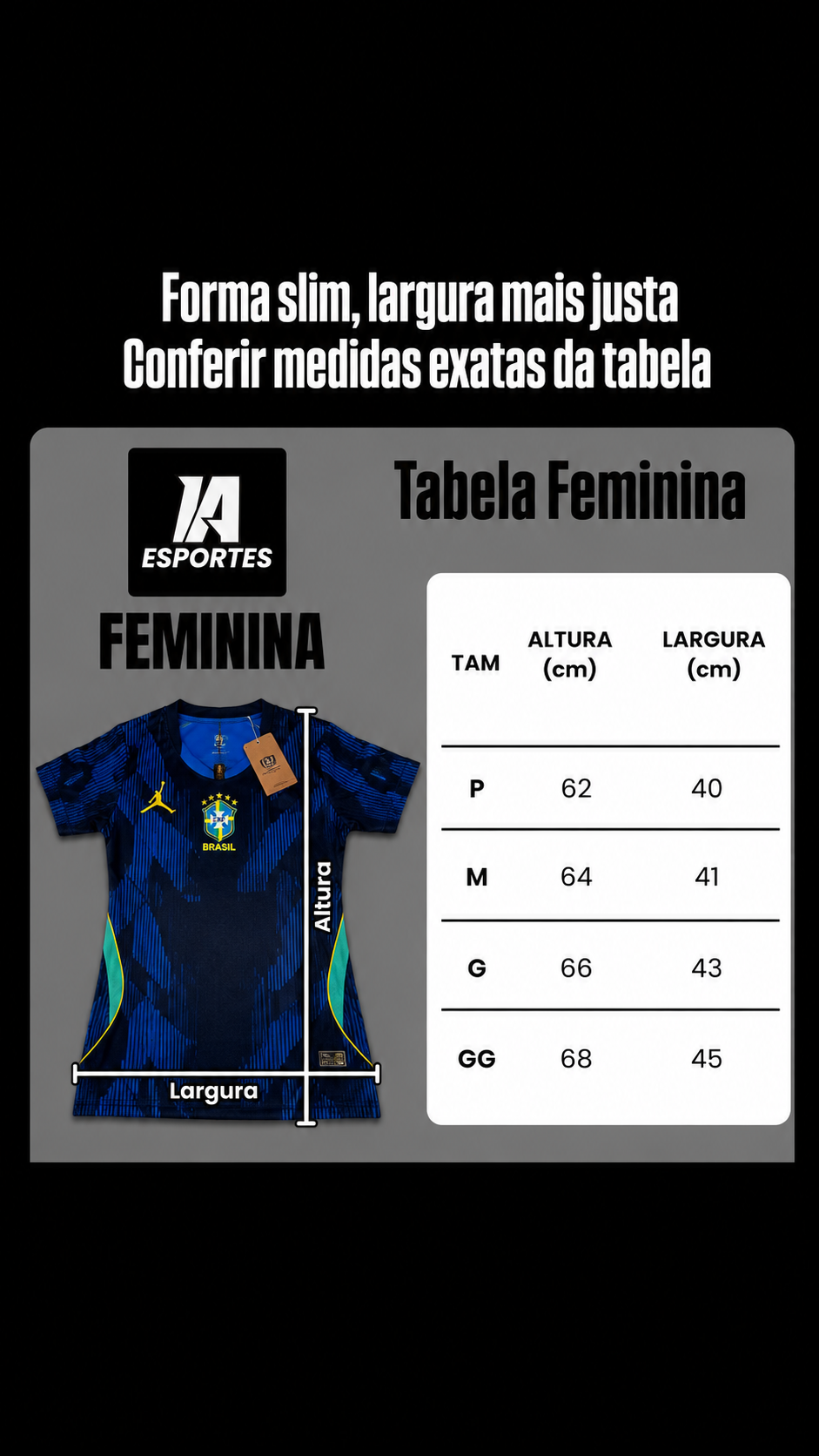 Camisa Seleção Brasileira 2026 Feminina - Pronta Entrega