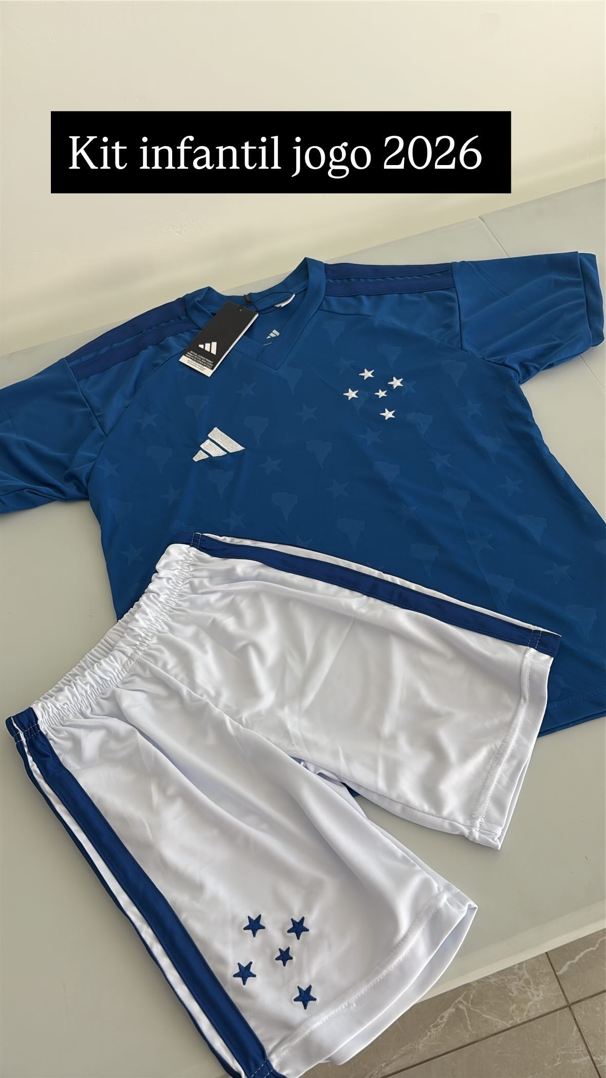 Kit Infantil Cruzeiro 2026 - Pronta Entrega