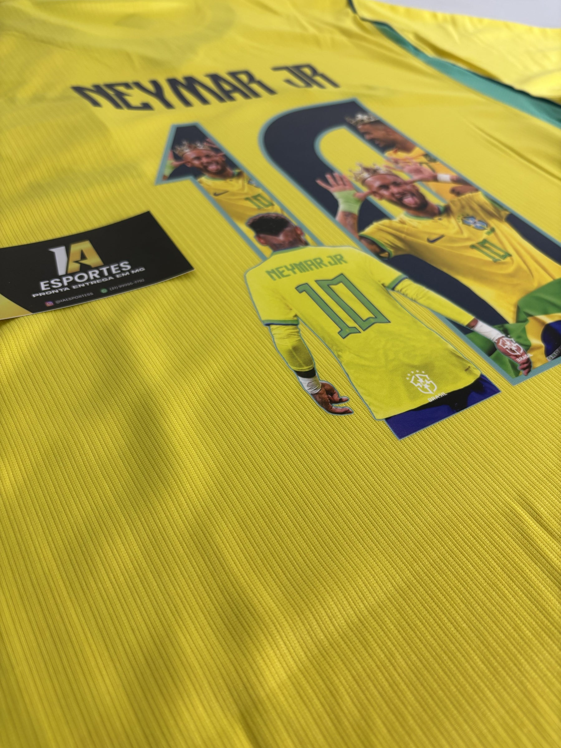 Camisa Brasil Home 26/27 Nike Torcedor Masculina - ARTE NEYMAR - Pronta Entrega (SÓ ESCOLHER NOME)