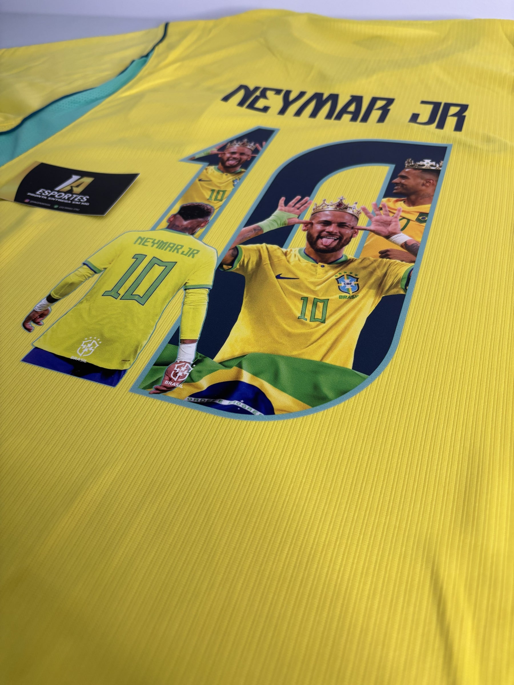 Camisa Brasil Home 26/27 Nike Torcedor Masculina - ARTE NEYMAR - Pronta Entrega (SÓ ESCOLHER NOME)