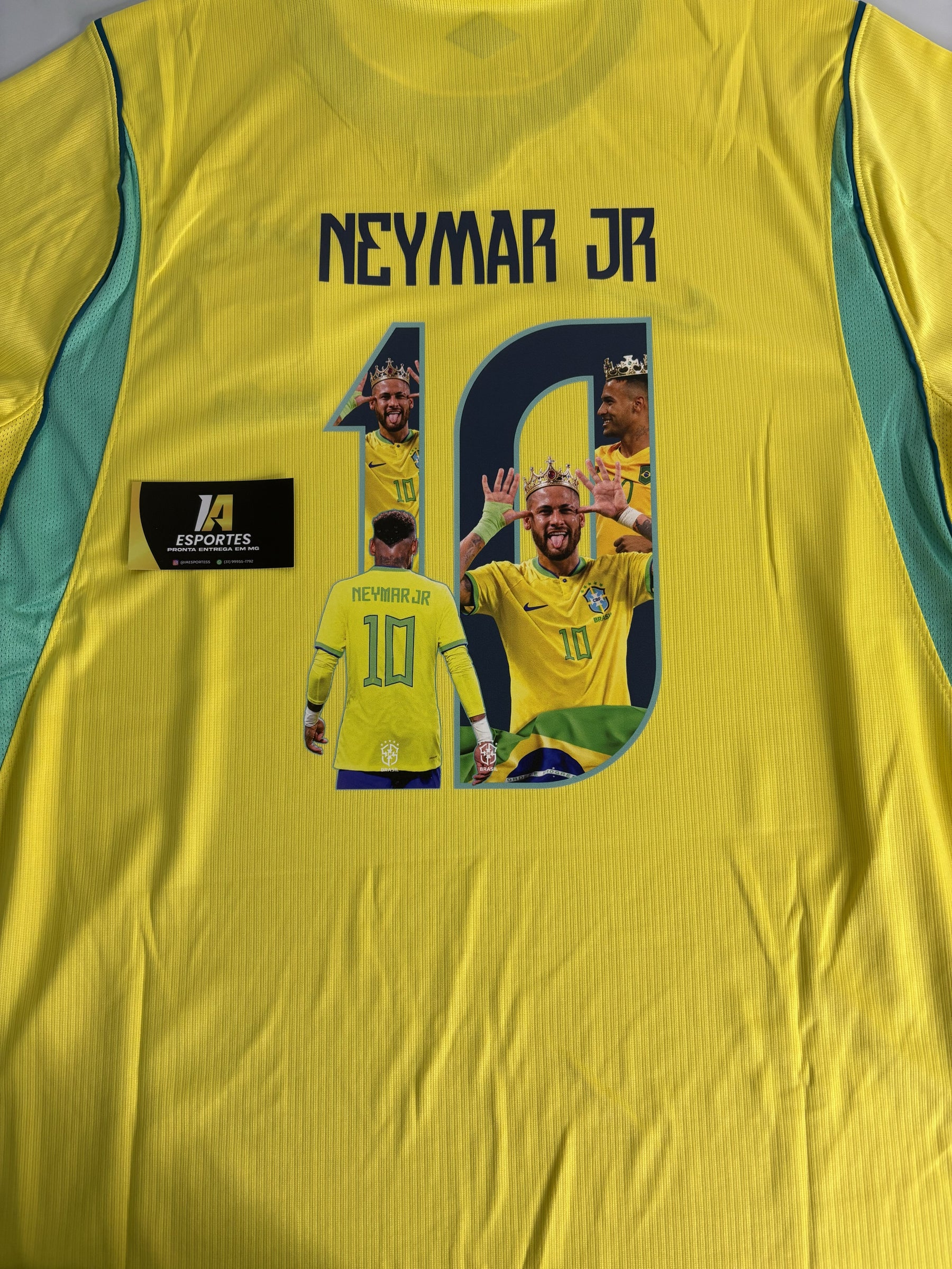 Camisa Brasil Home 26/27 Nike Torcedor Masculina - ARTE NEYMAR - Pronta Entrega (SÓ ESCOLHER NOME)