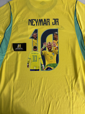 Camisa Brasil Home 26/27 Nike Torcedor Masculina - ARTE NEYMAR - Pronta Entrega (SÓ ESCOLHER NOME)