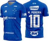 Camisa Cruzeiro Titular 26/27 FULL PATROCÍONIO - Azul Masculino  - Pronta Entrega
