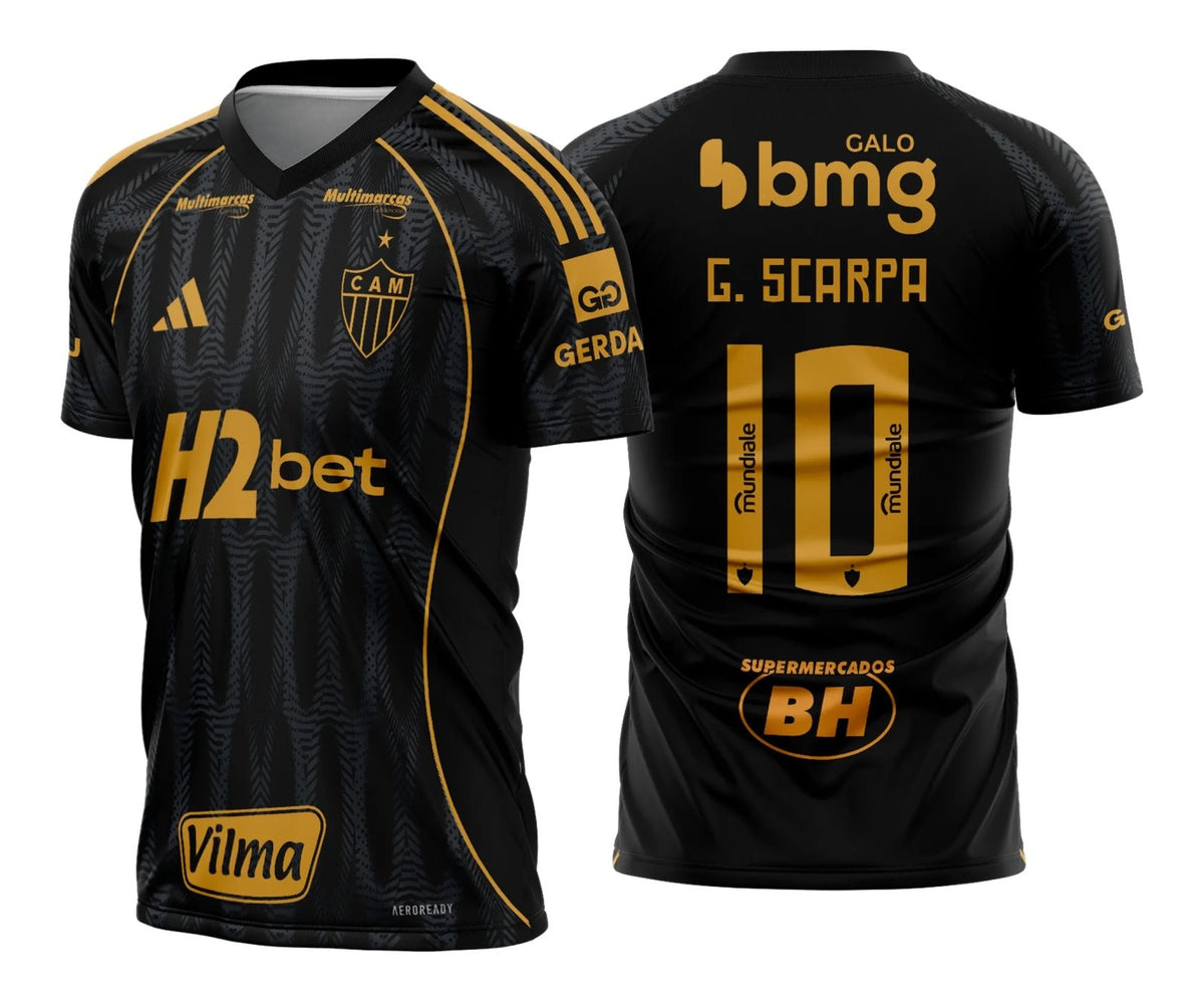 Camisa Masculina Atlético Mineiro III 2025 Torcedor - Full Patrocinador + Nome e Número